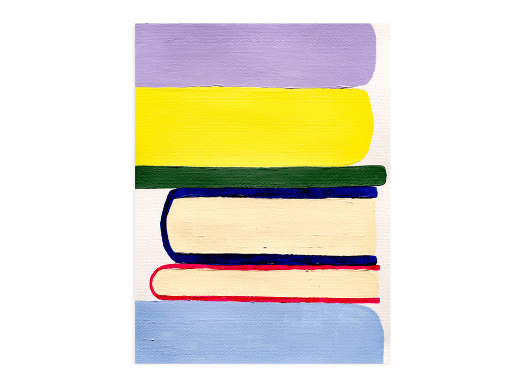 Ma books - Mariana Dimas, acrylic on  paper