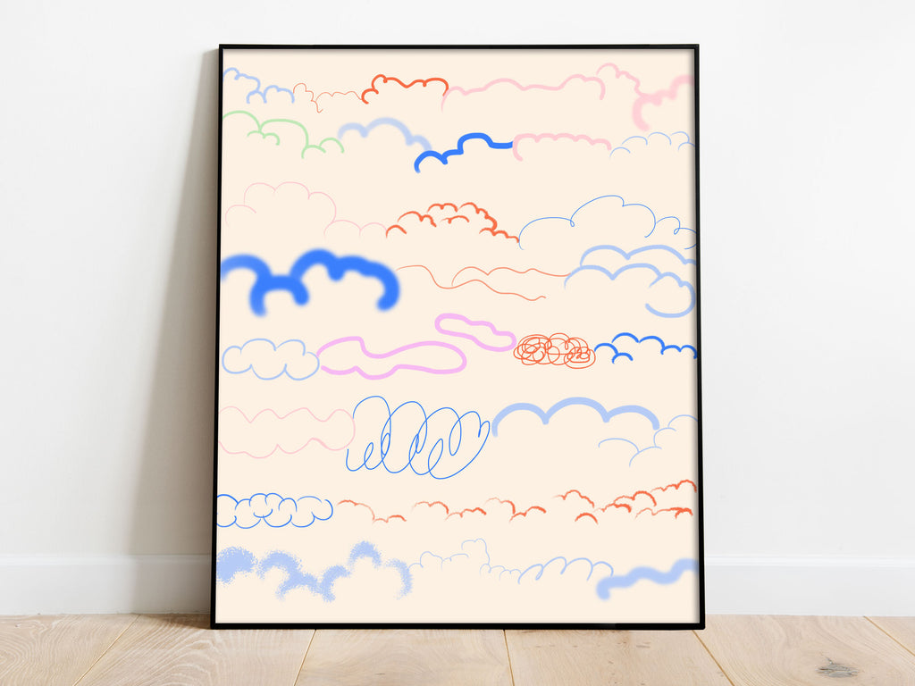 Up up in the clouds - Wall art, Mariana Dimas