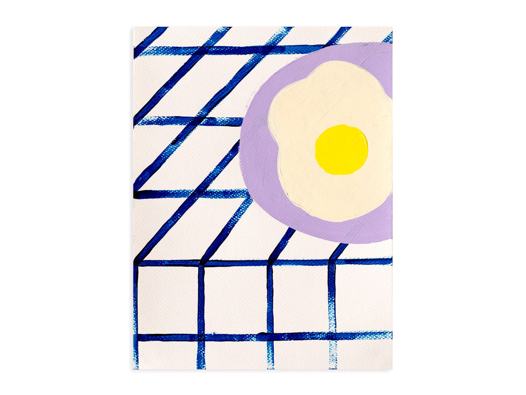 You are my perfect sunny side up egg - Acrylic on paper, Mariana Dimas